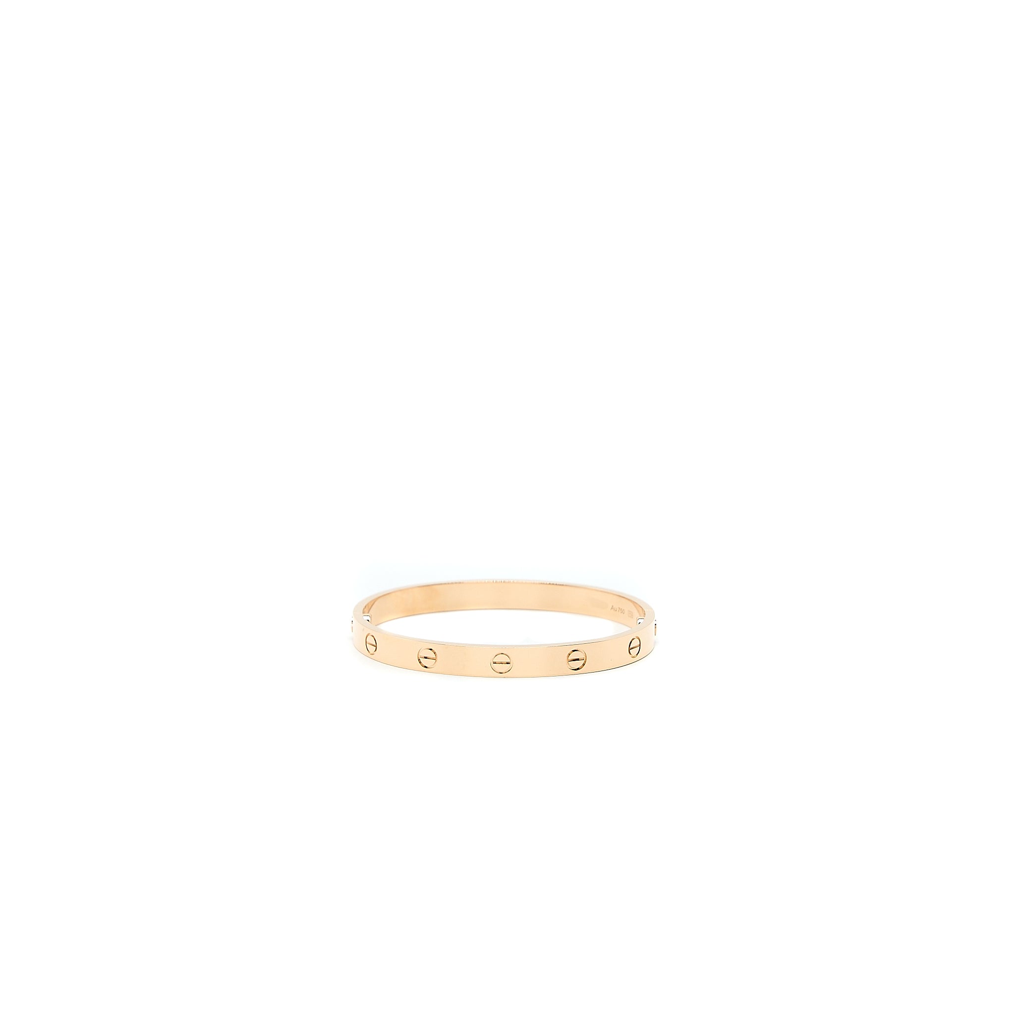 Cartier Size 17 Love Bracelet Rose Gold - Image 3