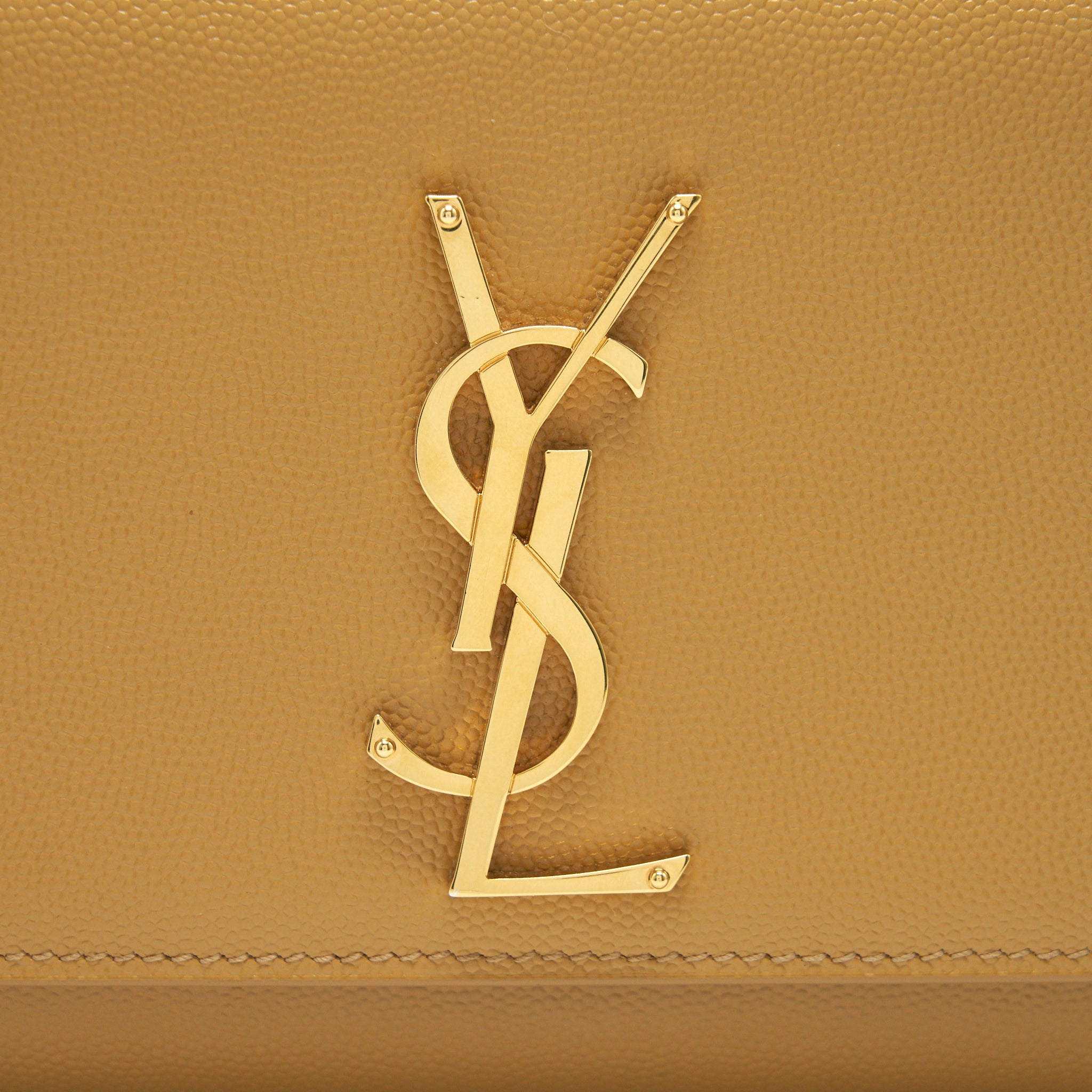 Saint Laurent Small kate Crossbody Bag Beige GHW - Image 11