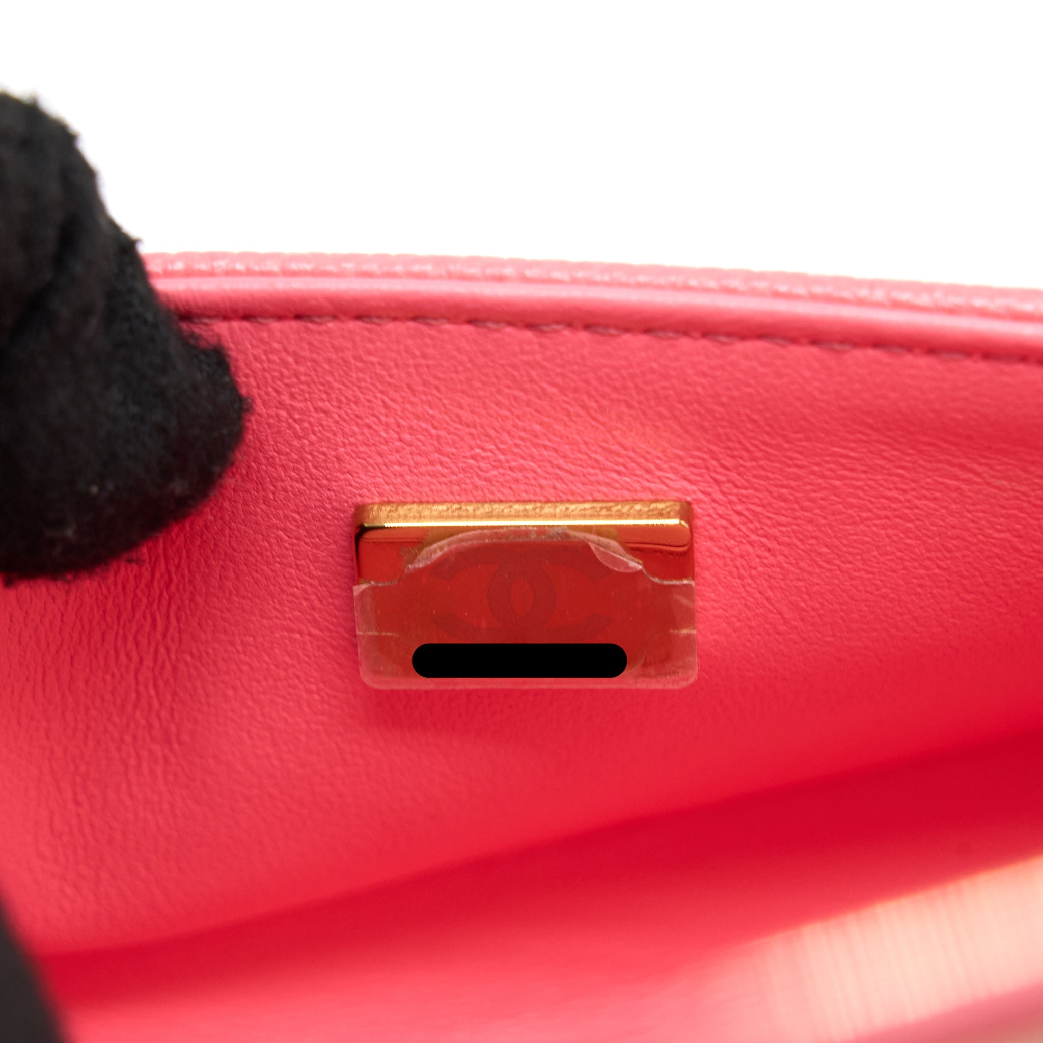 Chanel Super Mini Boy Bag Chevron Caviar Pink LGHW (Microchip) - Image 12