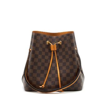 LOUIS VUITTON NEO NOE IN DAMIER EBENE/Yellow