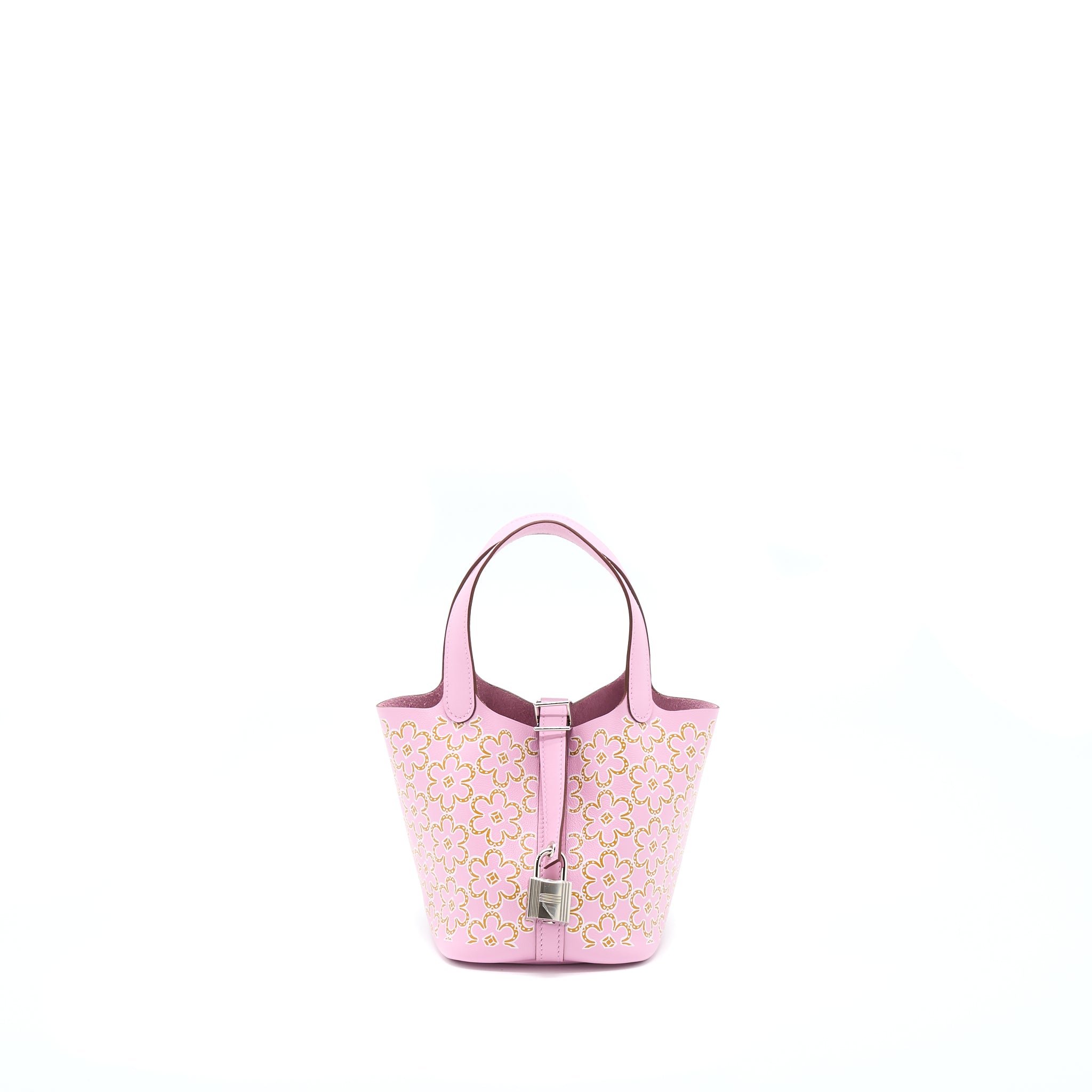 Hermes Micro Picotin 14 Lock Bag Swift Mauve Sylvestre SHW Stamp U