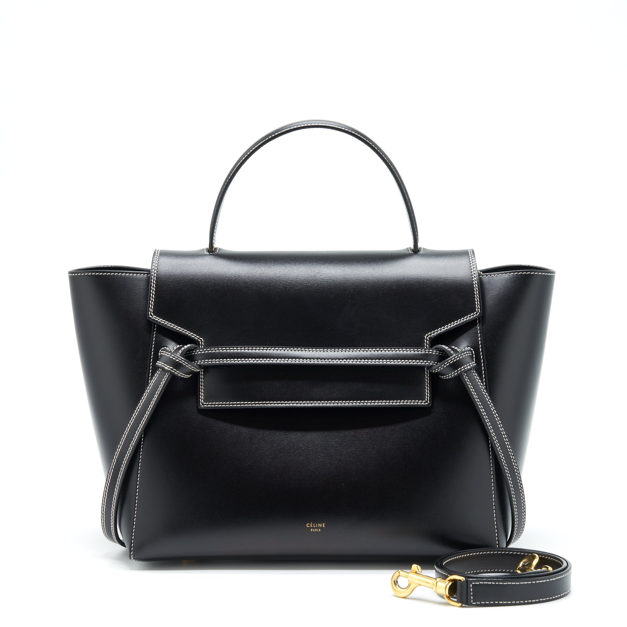 Celine Mini Belt Bag Calfskin Black GHW