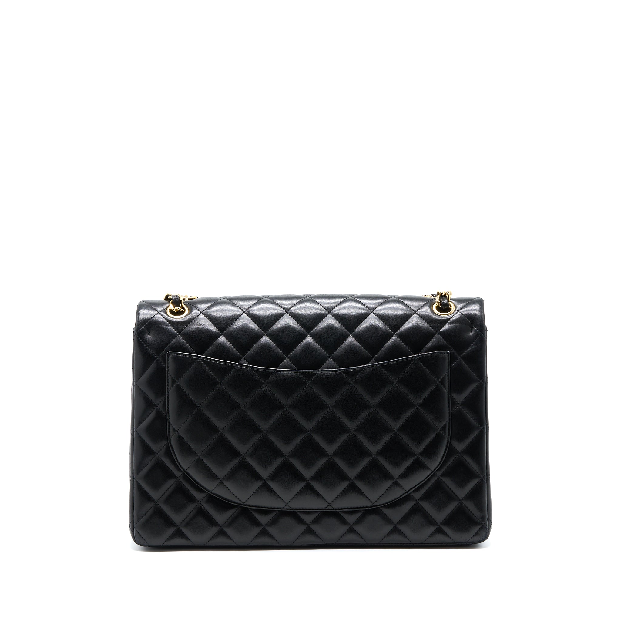 Chanel Maxi Classic Double Flap Bag Lambskin Black GHW - Image 2
