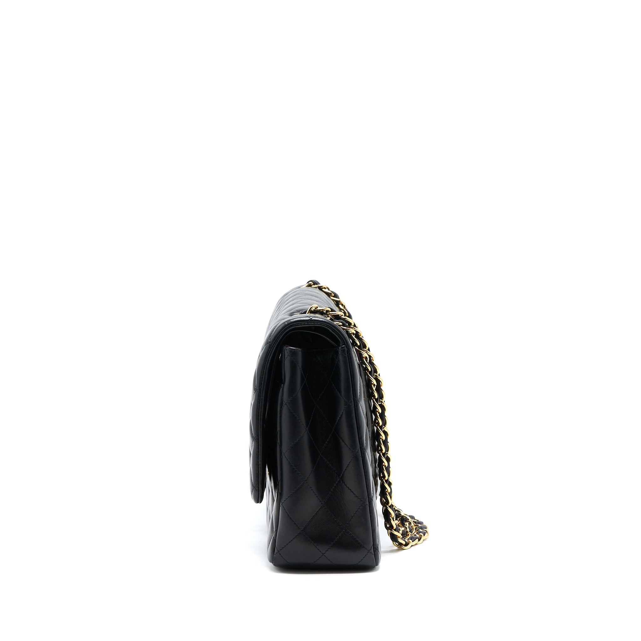 Chanel Maxi Classic Double Flap Bag Lambskin Black GHW - Image 3