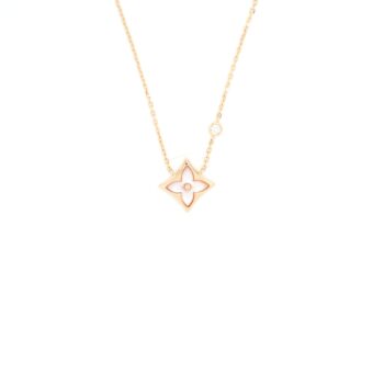 Louis Vuitton Colour Blossom BB Star Pendant, Pink Gold / Pink Mother Of Pearl And Diamond