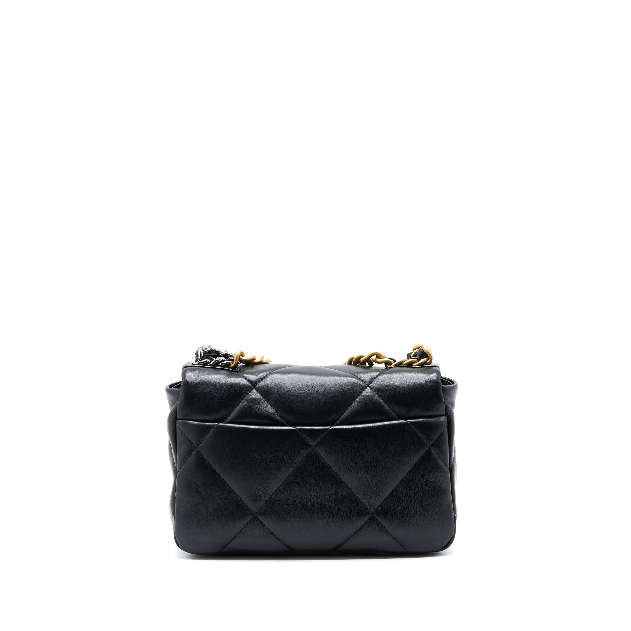 Chanel Small 19 Bag Lambskin Black Multicolour Hardware (Microchip) - Image 2