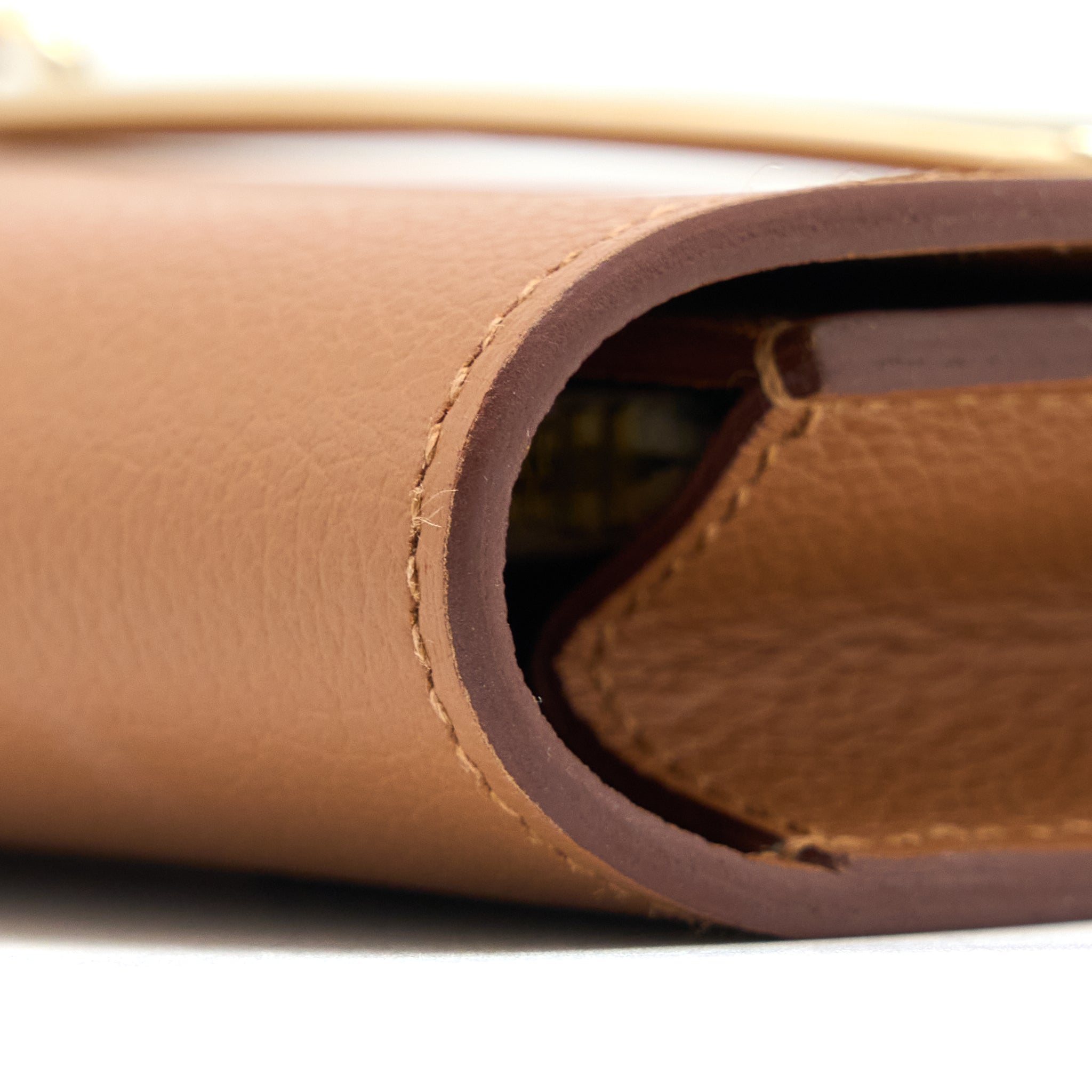 Hermes Roulis Slim Evercolor Gold/Vert Fizz LGHW Stamp U - Image 6