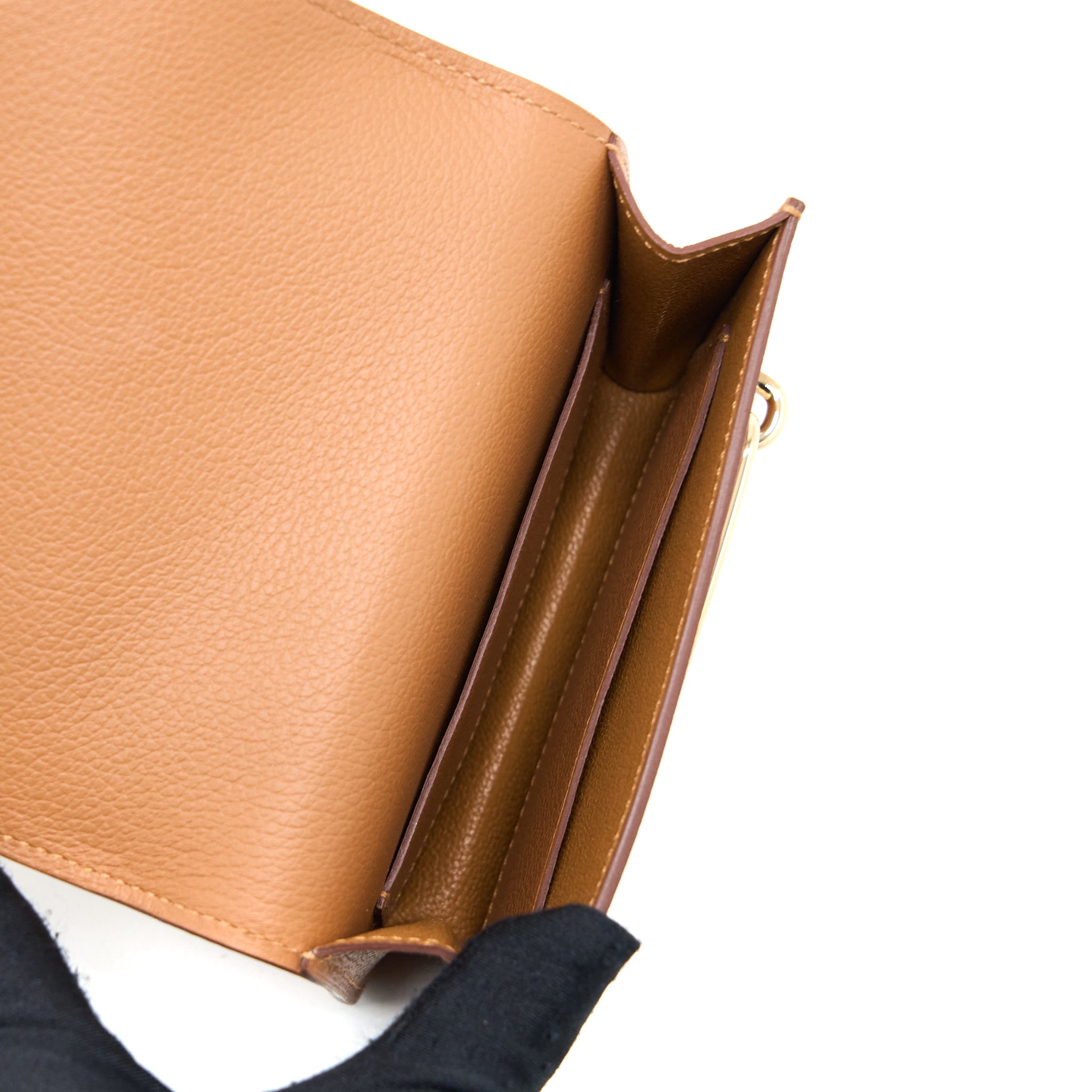 Hermes Roulis Slim Evercolor Gold/Vert Fizz LGHW Stamp U - Image 3