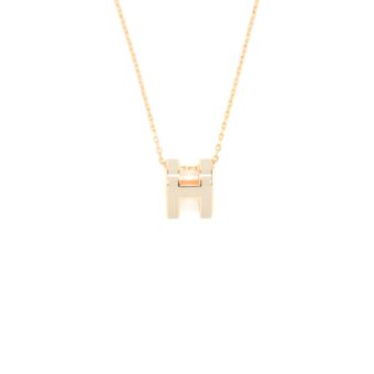 Hermes Pop H Pendant Marron Glace RGHW