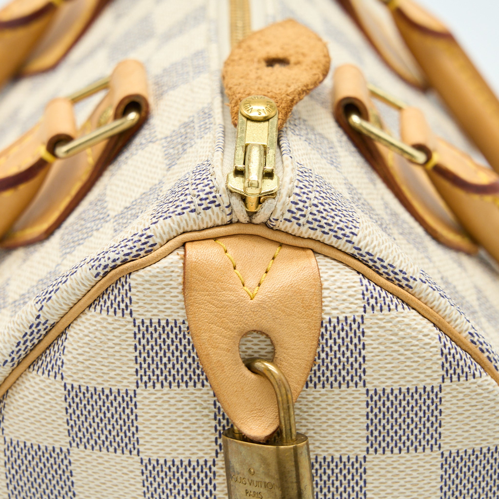 Louis Vuitton Speedy 25 Damier Azur Canvas GHW - Image 8
