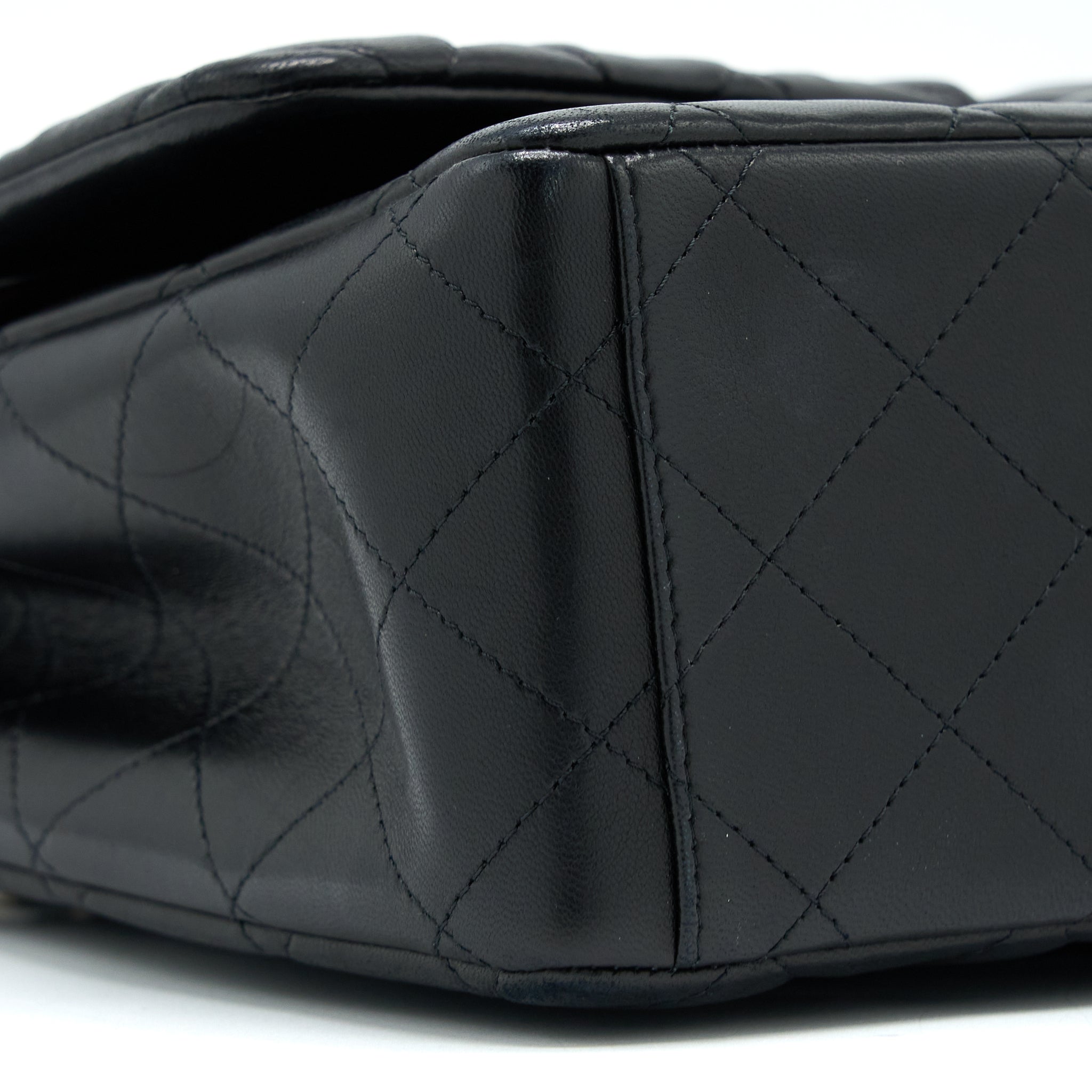 Chanel Maxi Classic Double Flap Bag Lambskin Black GHW - Image 14