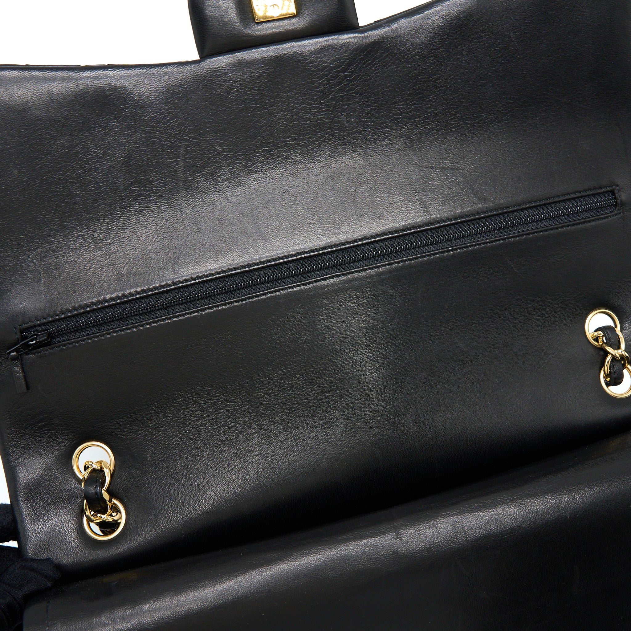 Chanel Maxi Classic Double Flap Bag Lambskin Black GHW - Image 8