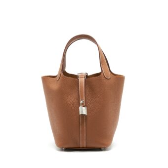 HERMES PICOTIN 18 Lock Bag Gold with SHW