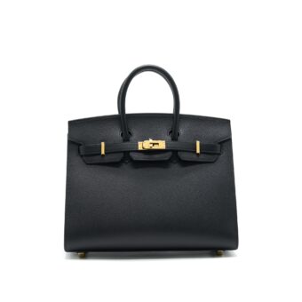 Hermes Birkin 25 Sellier Black with GHW stamp Z