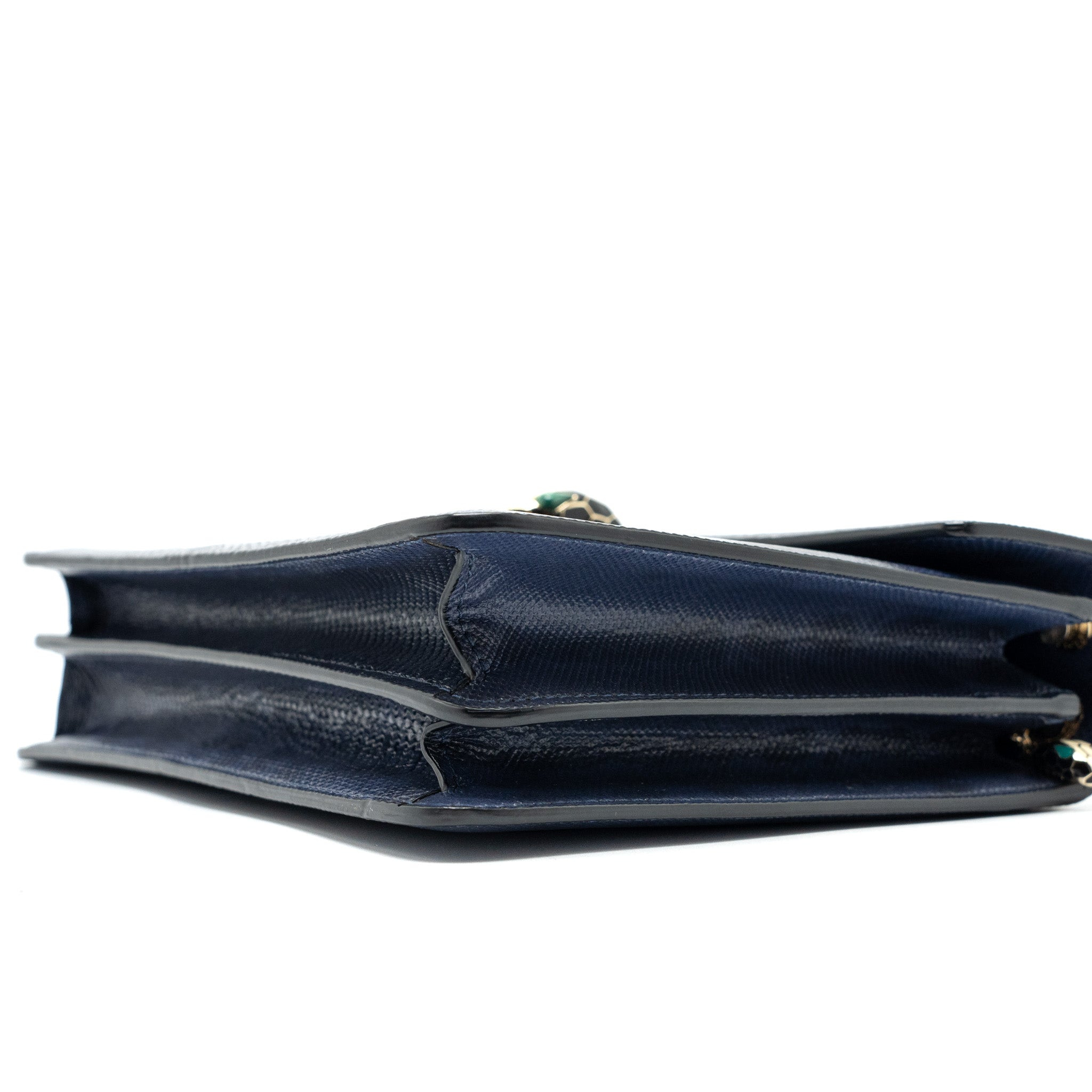 Bvlgari Serpenti Shoulder Bag Karung Skin Dark Purple LGHW - Image 12
