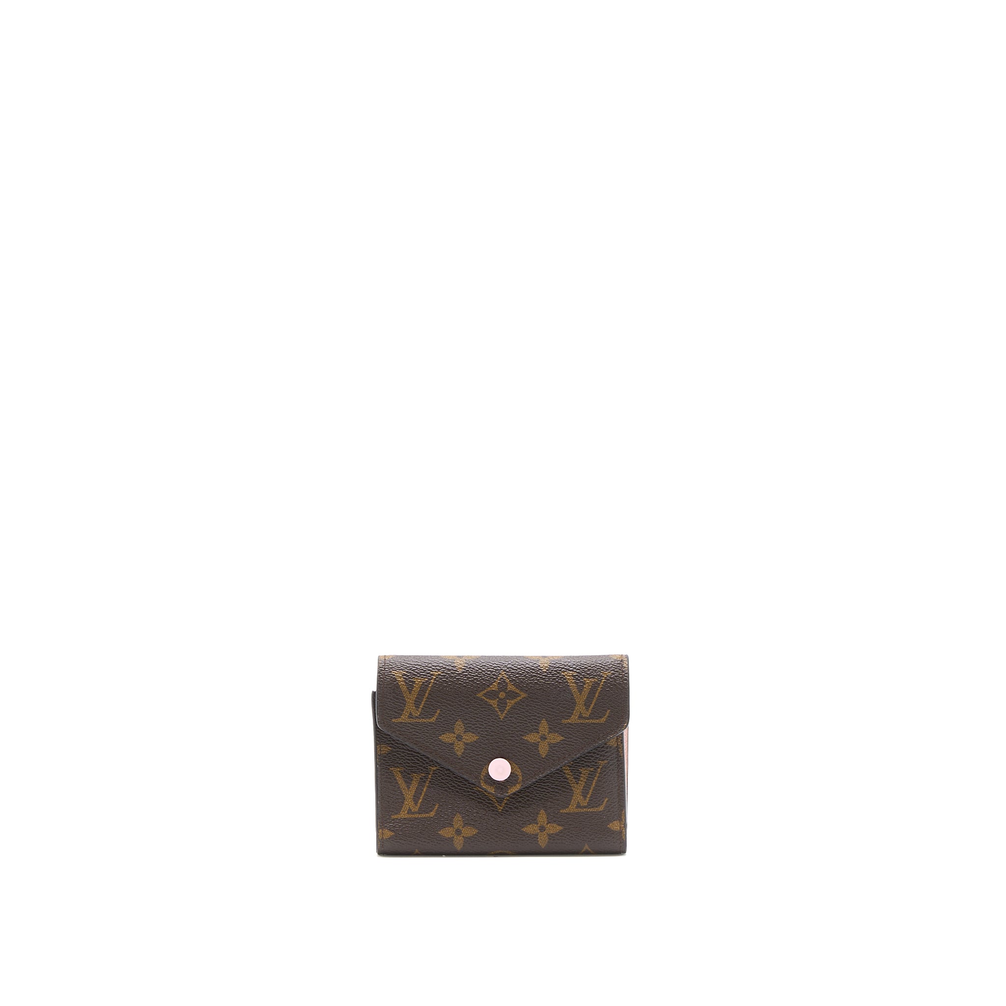 Louis Vuitton Victorine Wallet Monogram Canvas Rose Ballerine GHW