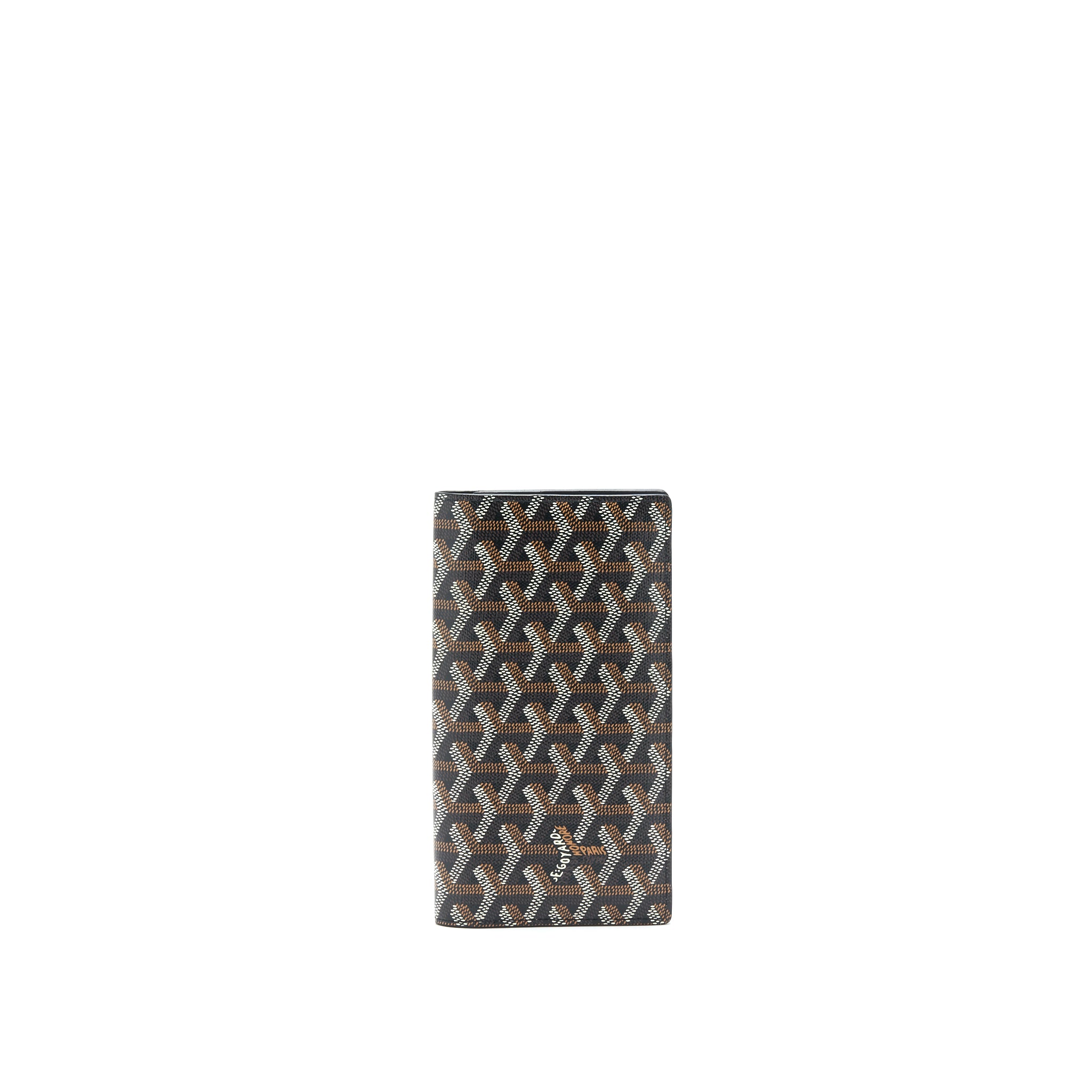 Goyard Richelieu Wallet Goyardine In Black Canvas