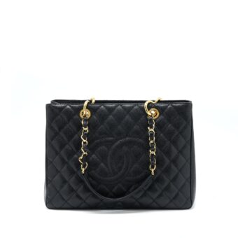 Chanel Grand Shopping Tote Bag Caviar Black GHW