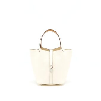 Hermes picotin 18 Lock Bag Nata/ sesame SHW stamp Z