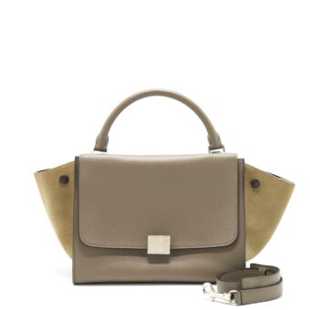 Celine Trapeze Bag Calfskin Grey SHW