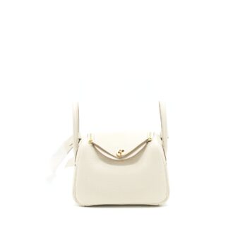 Hermes Mini Lindy Craie GHW Stamp Z