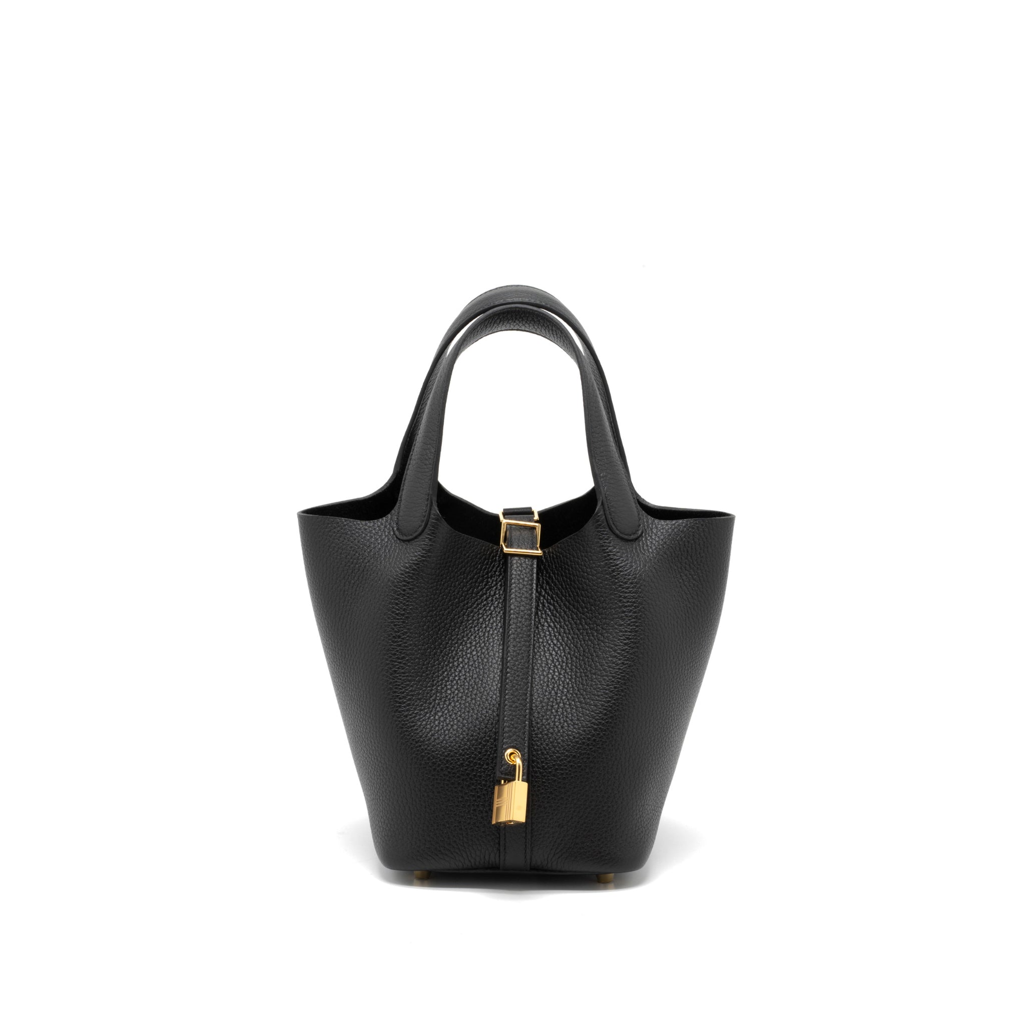 Hermes Picotin 18 Lock Bag Clemence Black GHW Stamp U