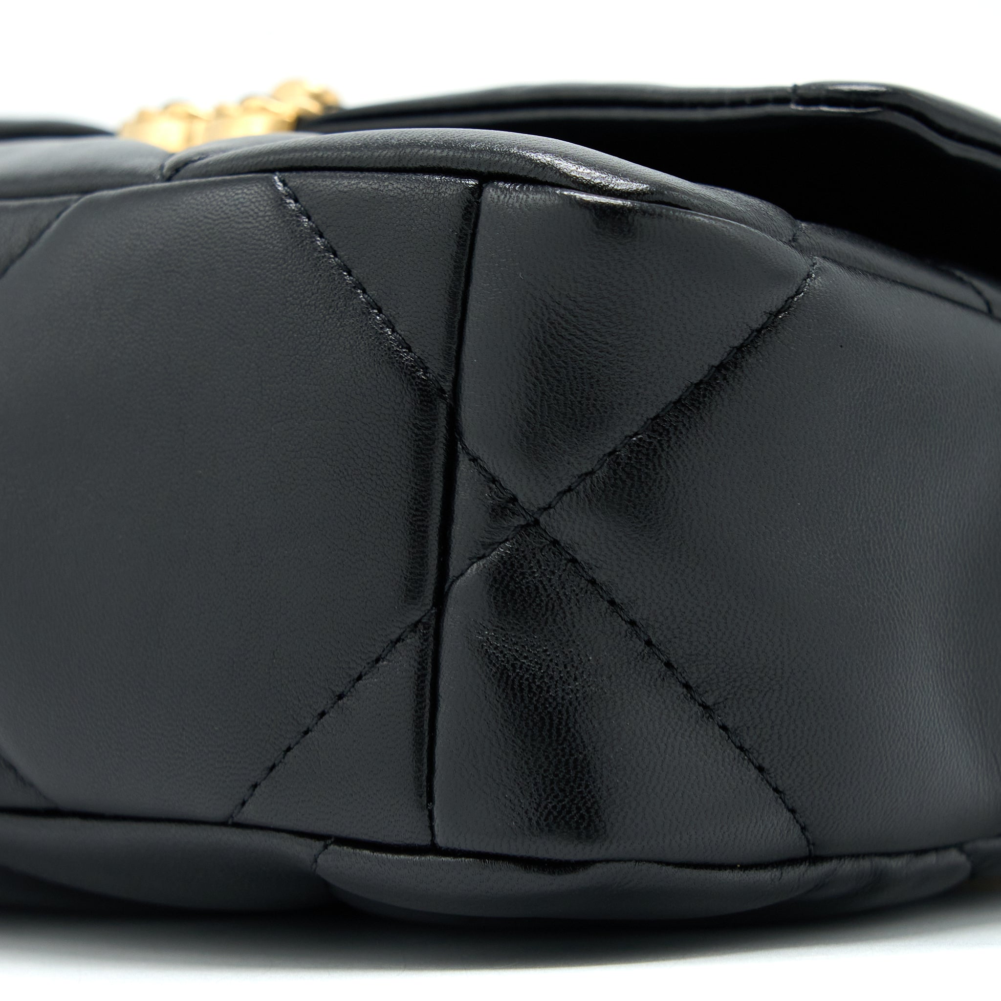 Chanel Small 19 Bag Lambskin Black Multicolour Hardware (Microchip) - Image 12