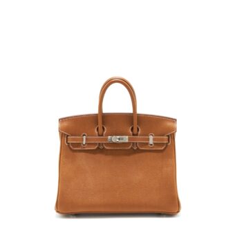 Hermes Birkin 25 Barenia Faubourg 34 Fauve SHW Stamp Z