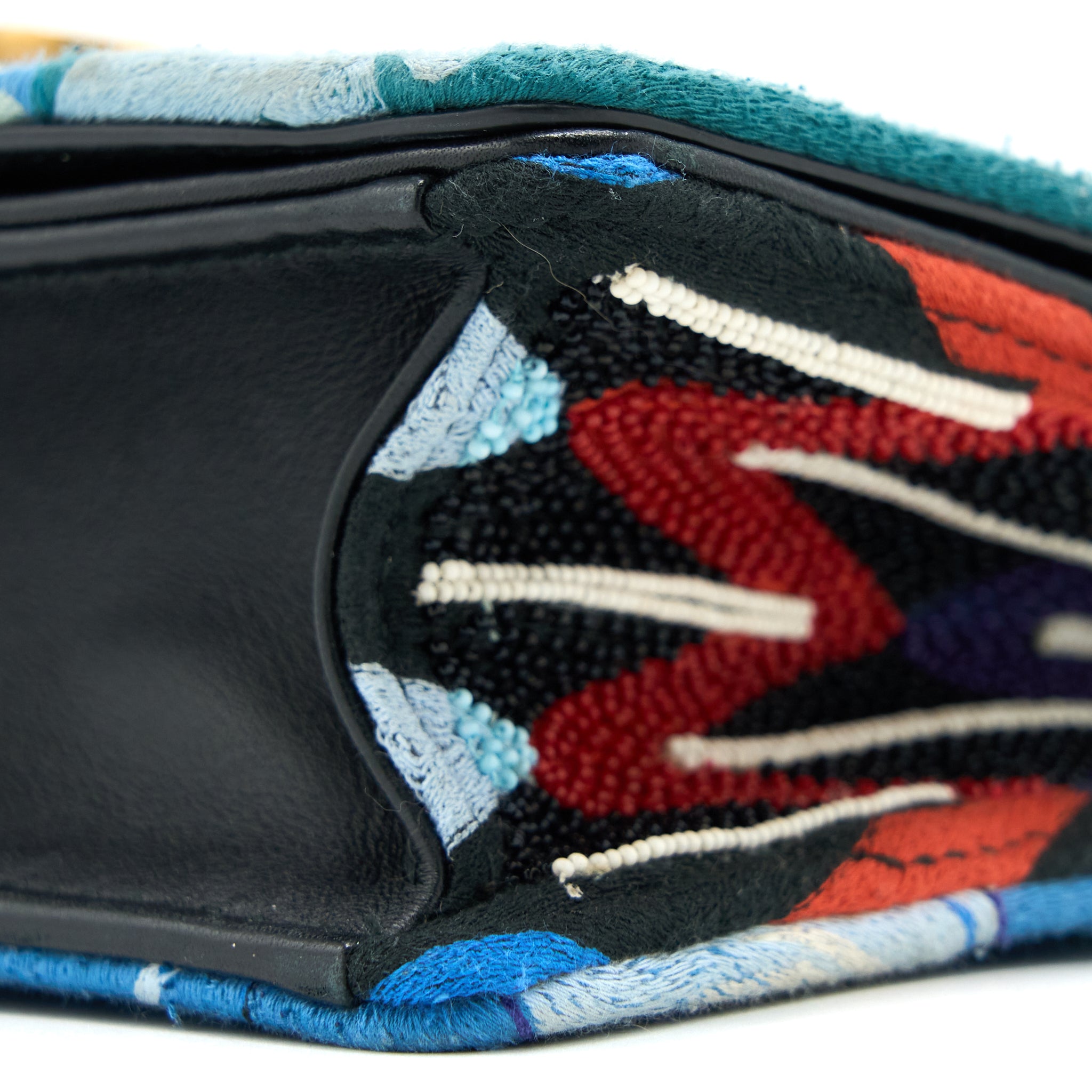 Dior J’adior Flap Bag Embroidery / Calfskin Multicoloured GHW - Image 12