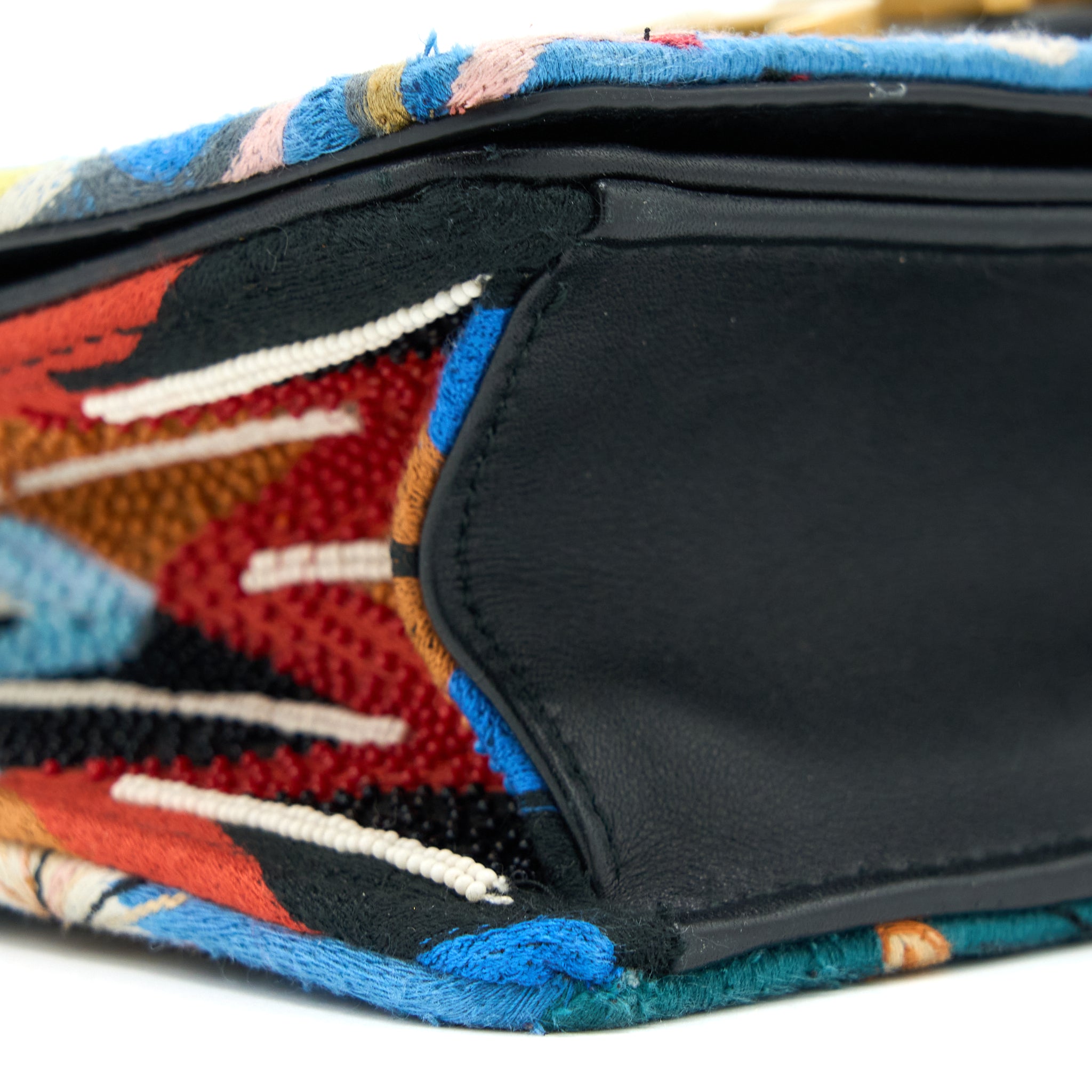 Dior J’adior Flap Bag Embroidery / Calfskin Multicoloured GHW - Image 13