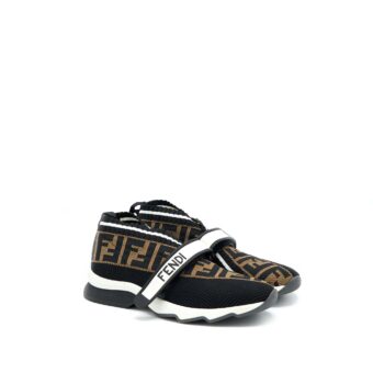 Fendi Size 37 Fabric Black Sneaker
