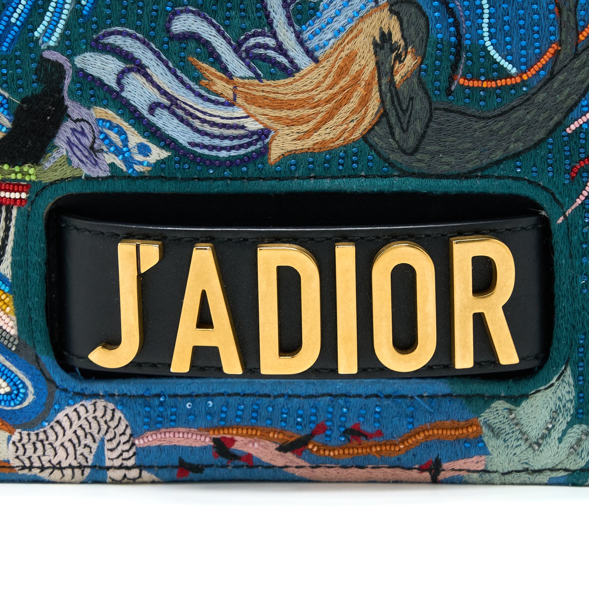 Dior J’adior Flap Bag Embroidery / Calfskin Multicoloured GHW - Image 7