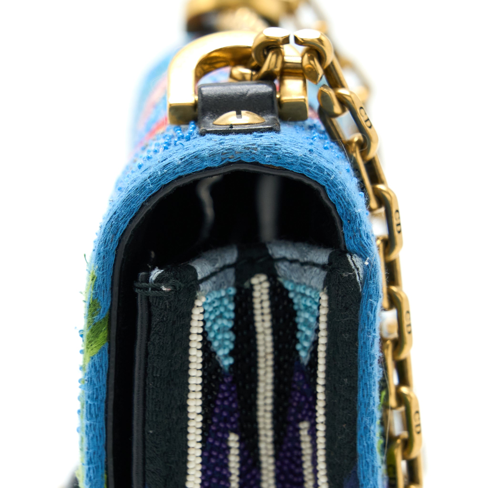 Dior J’adior Flap Bag Embroidery / Calfskin Multicoloured GHW - Image 10