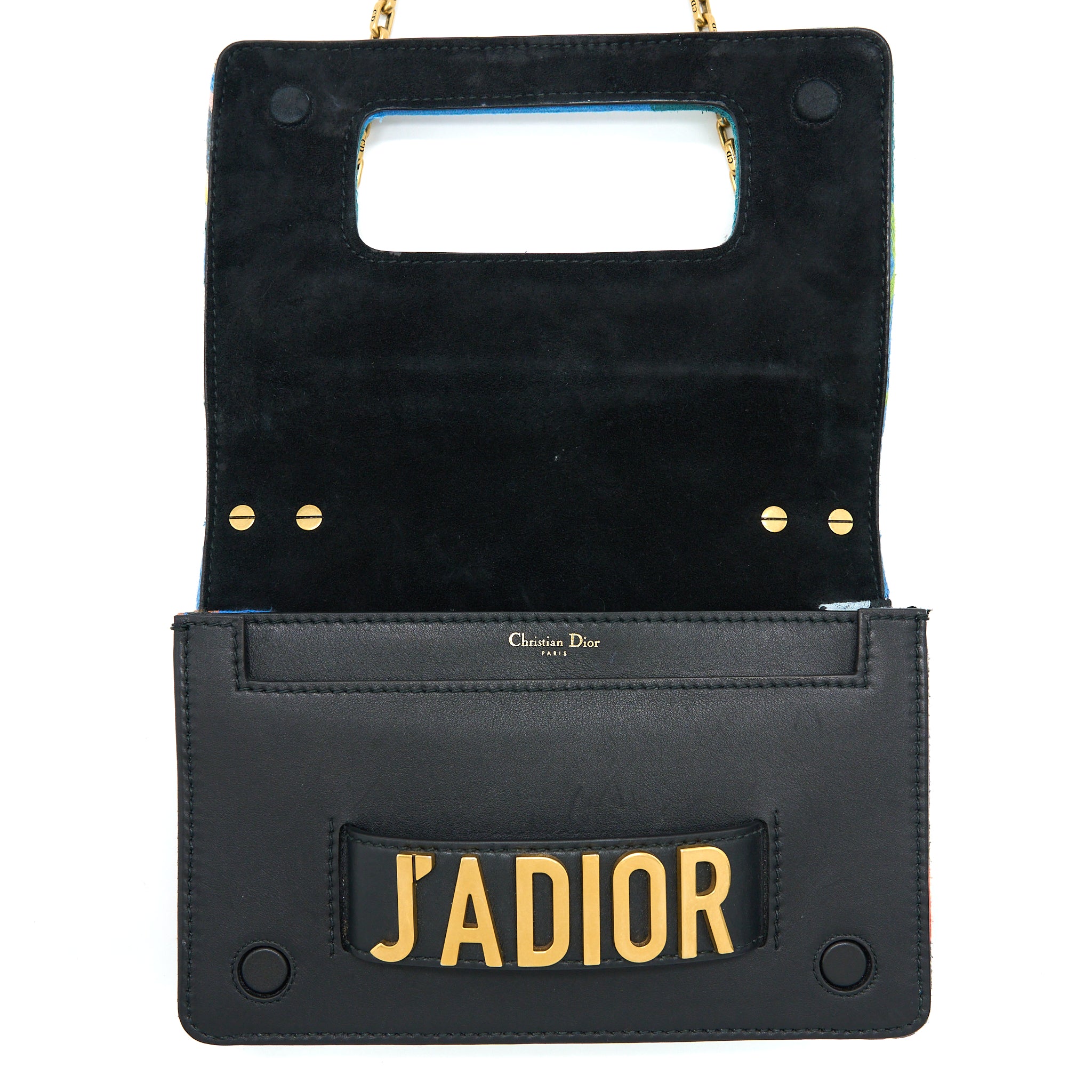 Dior J’adior Flap Bag Embroidery / Calfskin Multicoloured GHW - Image 14