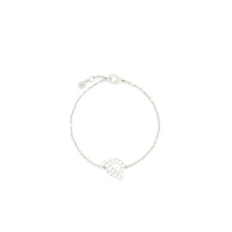 Hermes Size SH Finesse Bracelet White Gold Diamonds