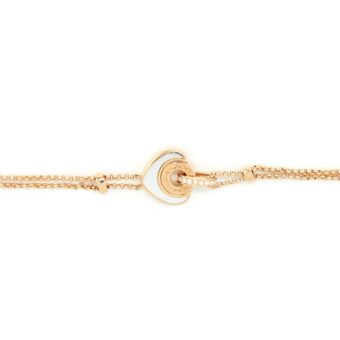 Bvlgari Size Small/Medium Course Bracelet Pink Gold And Mother Of Pearl