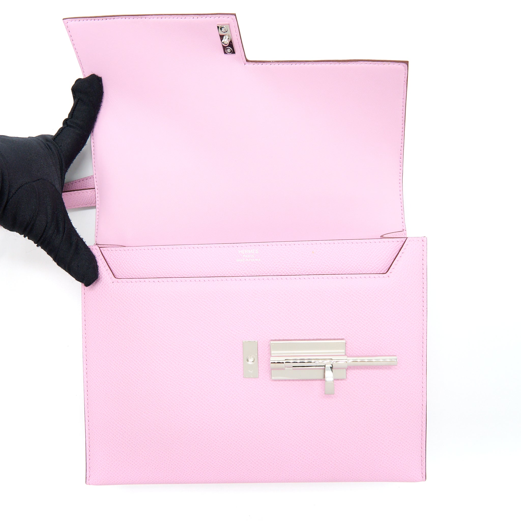 Hermes Sac Verrou 21 Epsom X9 Mauve Sylvester SHW Stamp U - Image 12