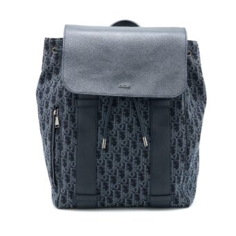 Dior Homme Backpack Oblique Jacquard Canvas/Leather Grey SHW