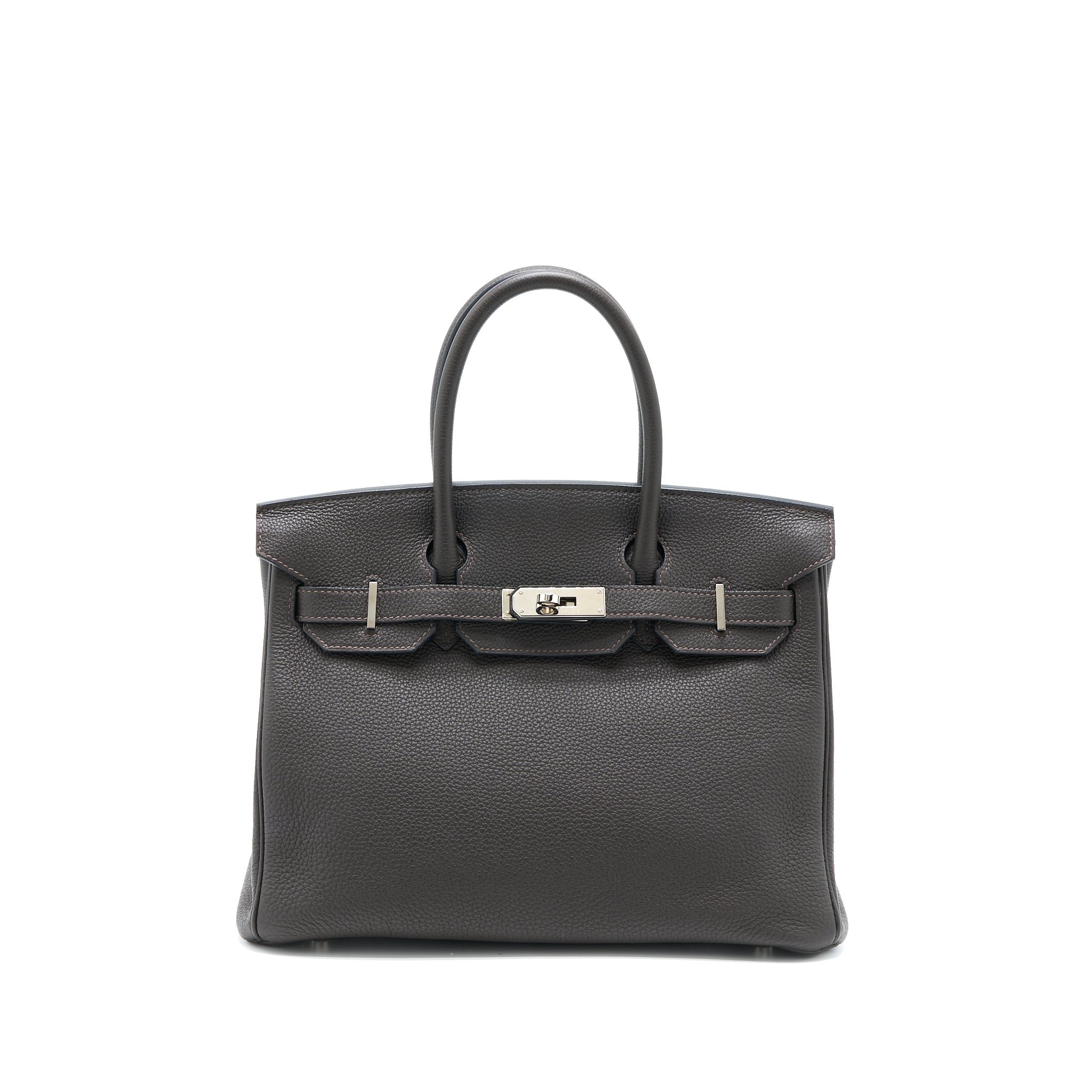 Herme Birkin 30 Togo Ebene SHW Stamp X