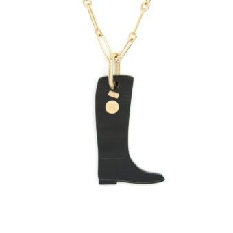 Hermes Amulette Laquee Cavalier Pendant Large Model
