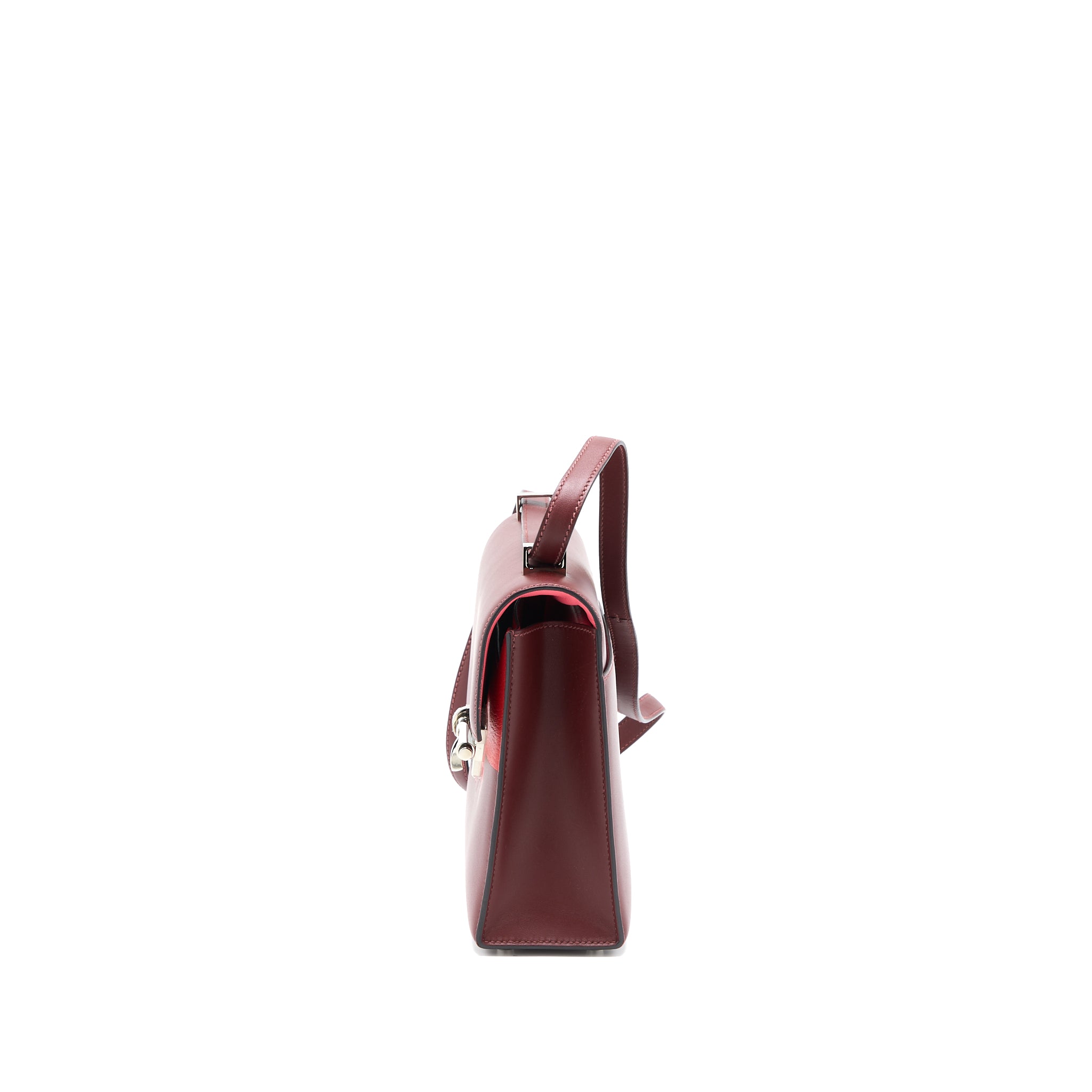 Hermes Verrou 23 Somber/Mysore/Epsom Rouge H/Rose Azalee/Multicolour SHW Stamp D - Image 4