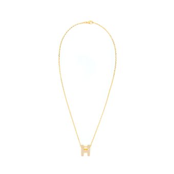 Hermes Pop H Pendant Marron Glacé GHW