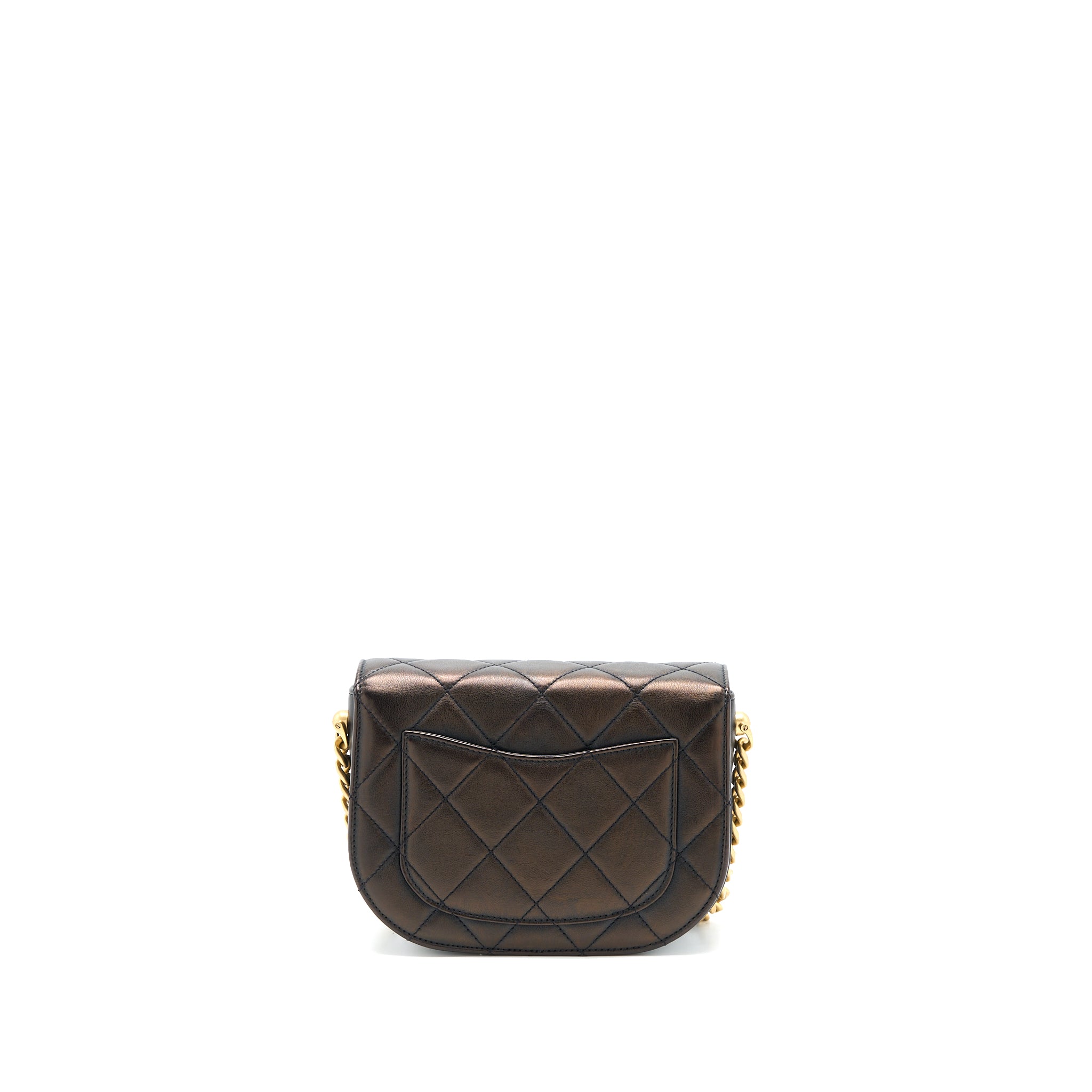 Chanel 21S Moon Messenger Bag Calfskin Black GHW - Image 2