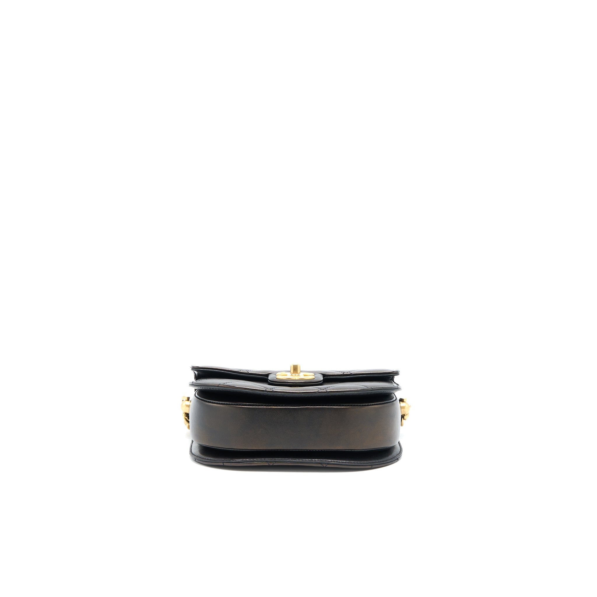 Chanel 21S Moon Messenger Bag Calfskin Black GHW - Image 5