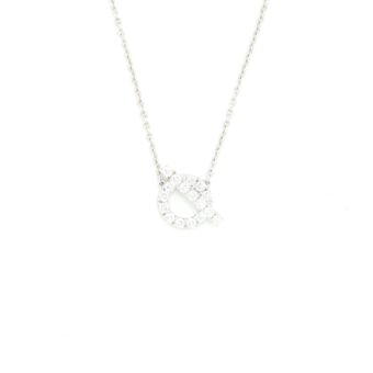 Hermes Finesse Necklace White Gold With Diamonds