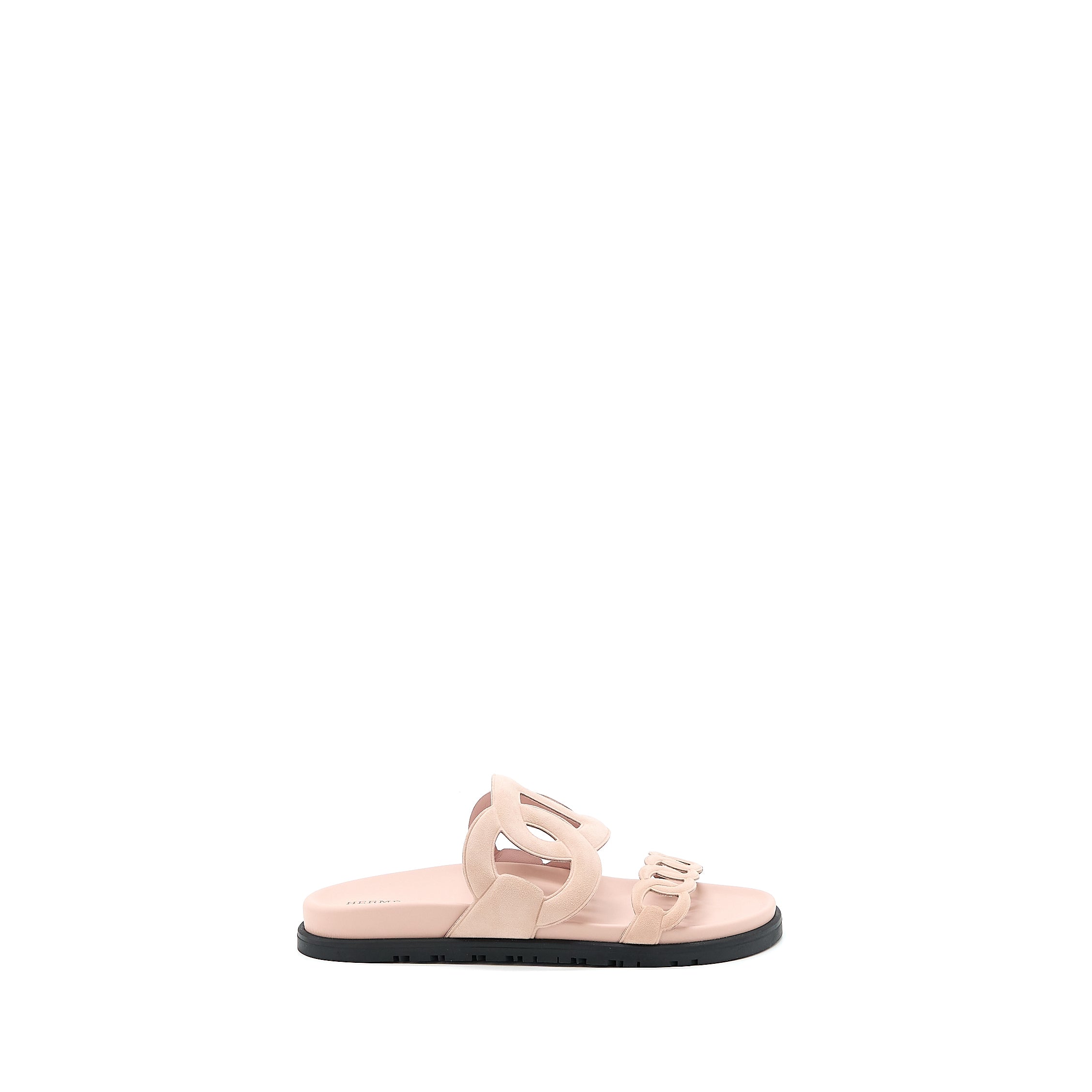 Hermes Size 39 Extra Sandals Chevre Velours Rose Opaline - Image 5