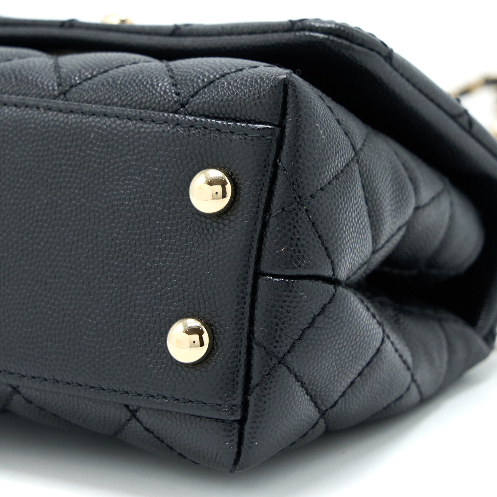 Chanel Extra Mini Coco Handle Caviar Black LGHW - Image 11
