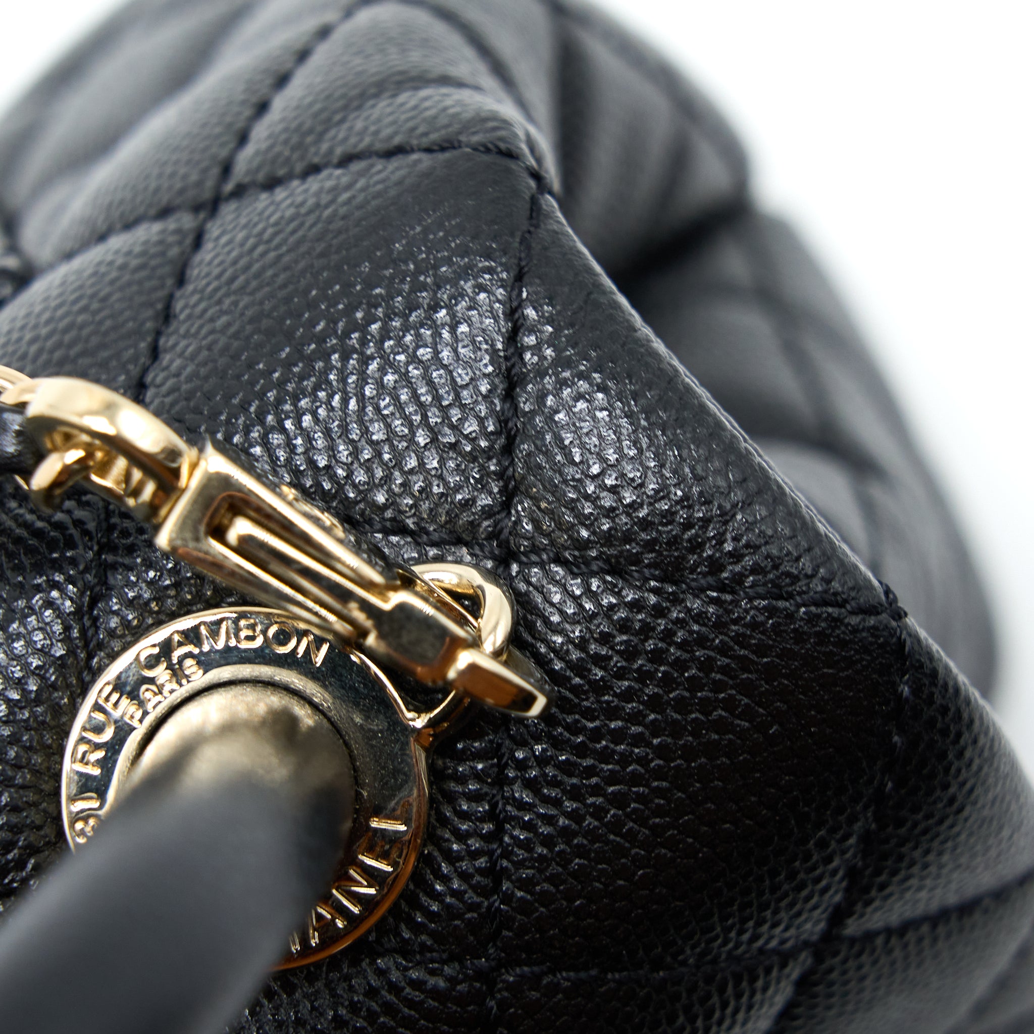 Chanel Extra Mini Coco Handle Caviar Black LGHW - Image 8