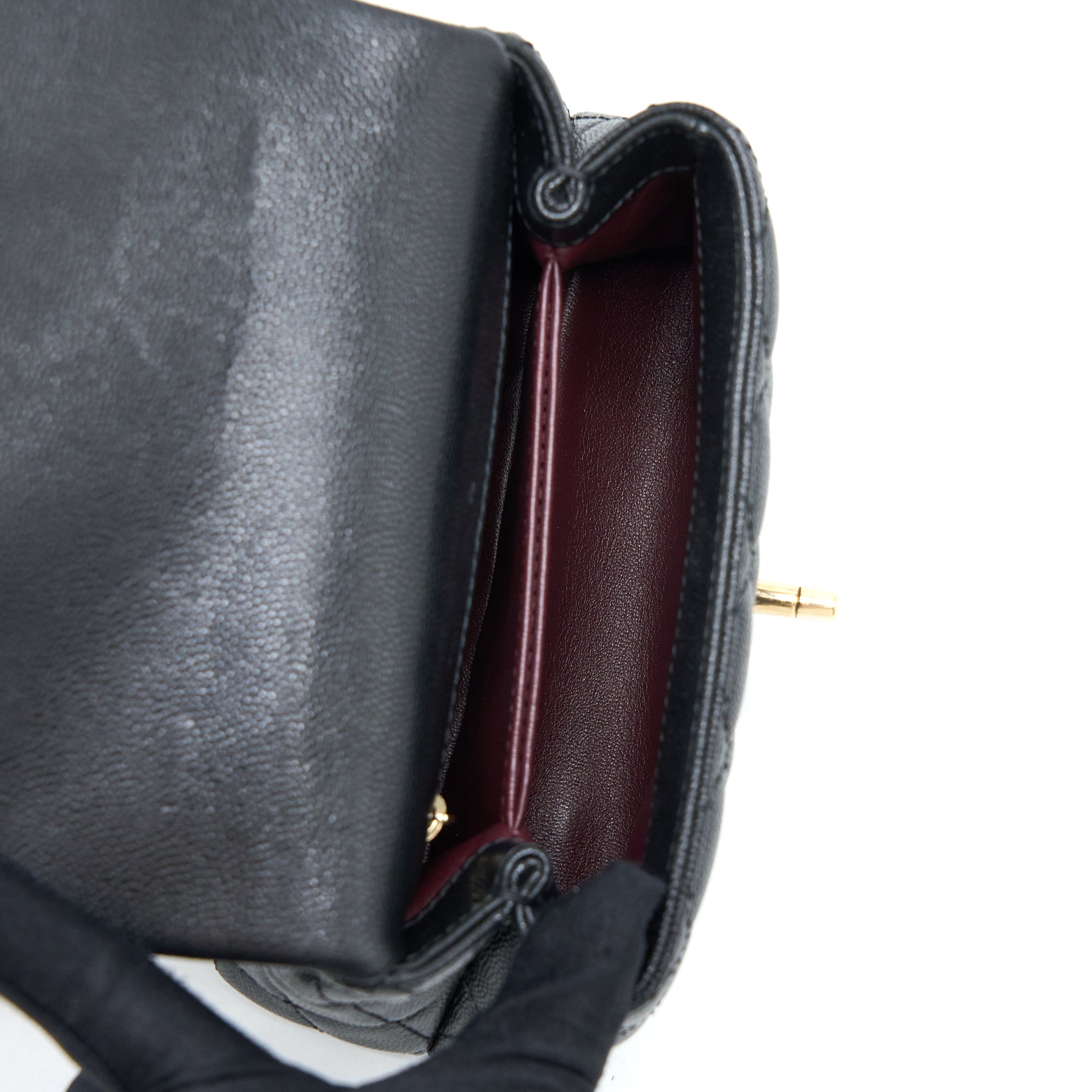 Chanel Extra Mini Coco Handle Caviar Black LGHW - Image 6