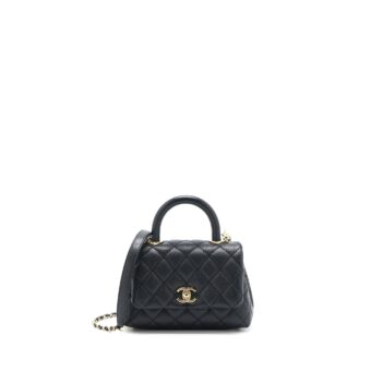 Chanel Extra Mini Coco Handle Caviar Black LGHW